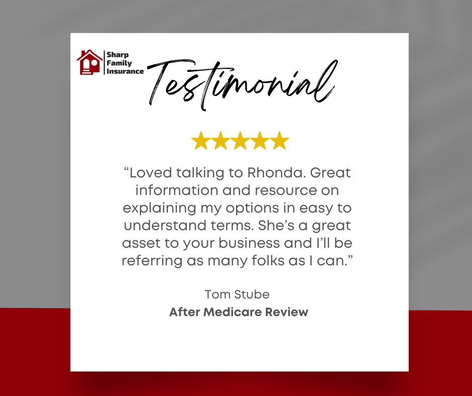 Sharp Family Insurance Medicare testimonial